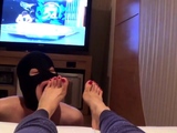 Korea Foot Goddess - Watching TV With Foot Slave