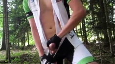 Young Cyclist Guy Cum Explosion