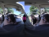 Ria Sunn, Emily Pink - BlowJob In The Car With Hitchhikers