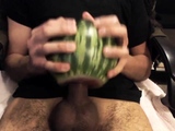 Asian Man Fucks a Watermelon