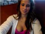 Cute curly brunette solo webcam masturbation