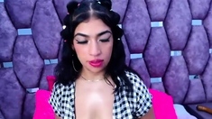 Hottest brunette solo webcam masturbation 2