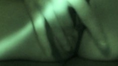 Teen skank gets filmed in the dark while having a clothed quickie