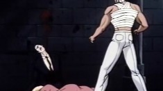 Clip from the anime movie Wounded Man episode three with gay butt fucking