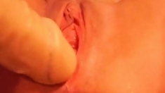 Close up pussy masturbation