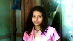 Indian Teen Self Recording Her Body