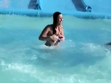 awesome naked bikini boobs downblouse from the pool
